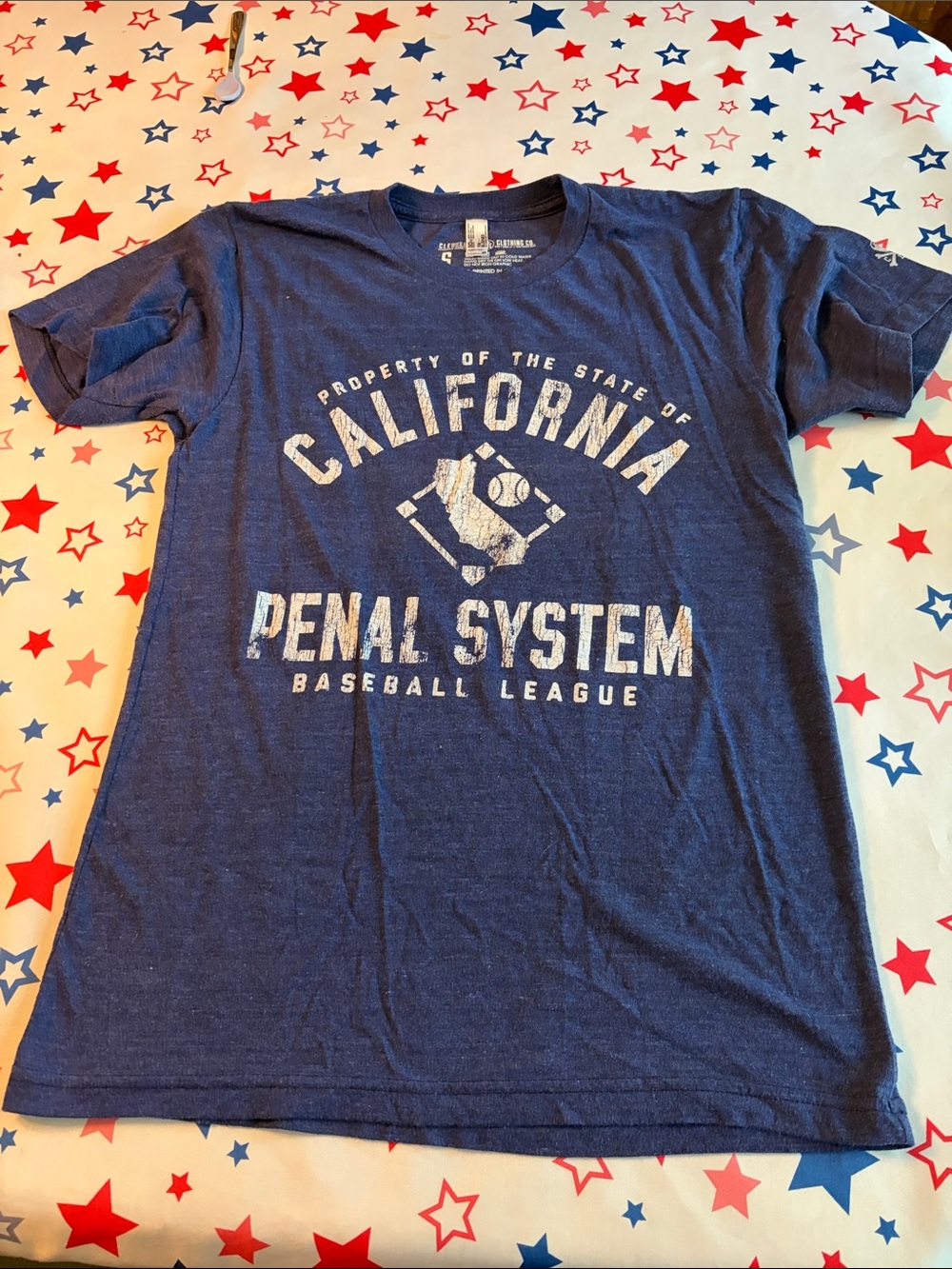Major League California Penal System Baseball League Graphic Tee - Adult Sm